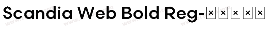 Scandia Web Bold Reg字体转换